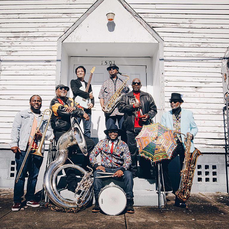 Dirty Dozen Brass Band    Formed in 1977, The Dirty Dozen Brass Band are the pioneers of the modern New Orleans brass band movement, recognized worldwide as an unstoppable musical machine whose name is synonymous with genre bending romps and high octane p